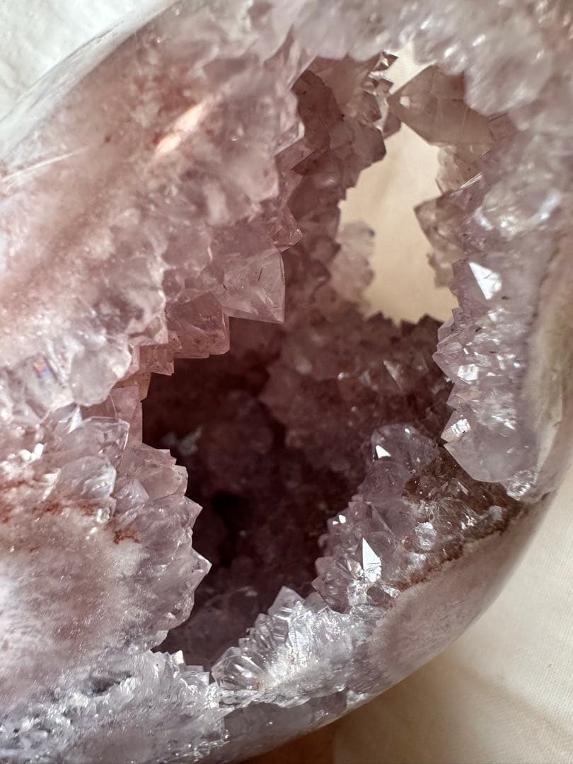 高品質　ピンクアメジスト　 フリーフォーム　フラワーアメジスト　スタンド付天然石