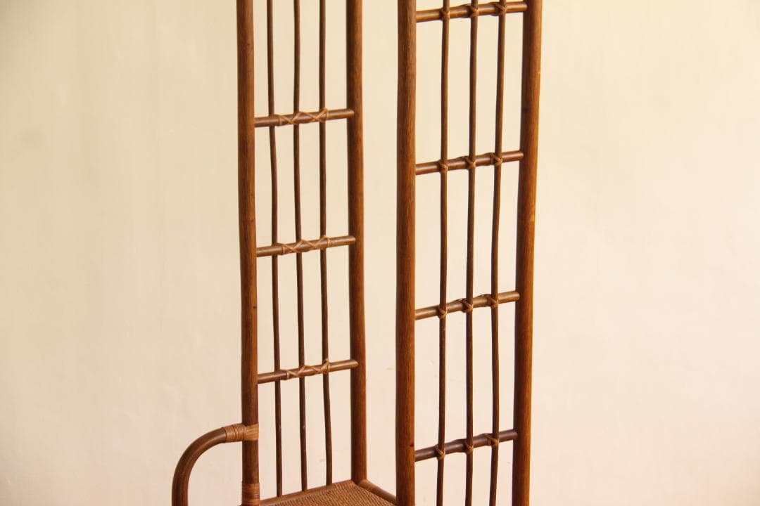 ラタン　籐　収納棚　ラック　アーチ型　ラタン家具　ビンテージ　レトロ