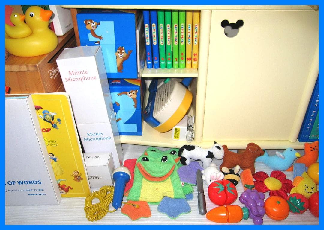 専用出品 2018【未使用に近いセット新子役 最上セット ディズニー英語 dwe