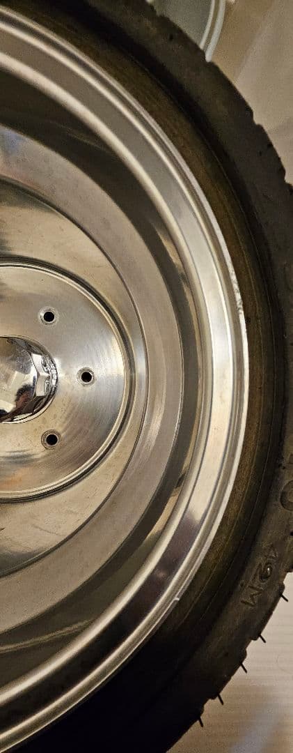 ジャイロキャノピー　リアアルミホイール　40ミリスペーサー付き