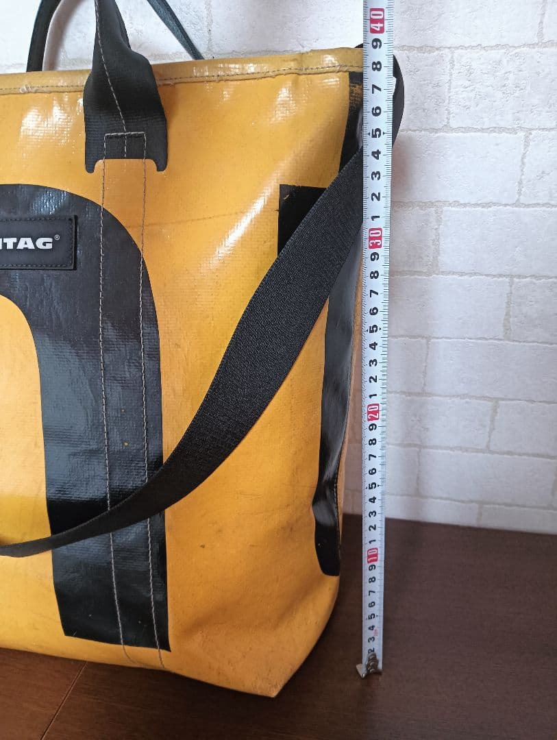 美品! レアカラー！FREITAGフライターグF74 旧BOBトートバッグ黄×黒