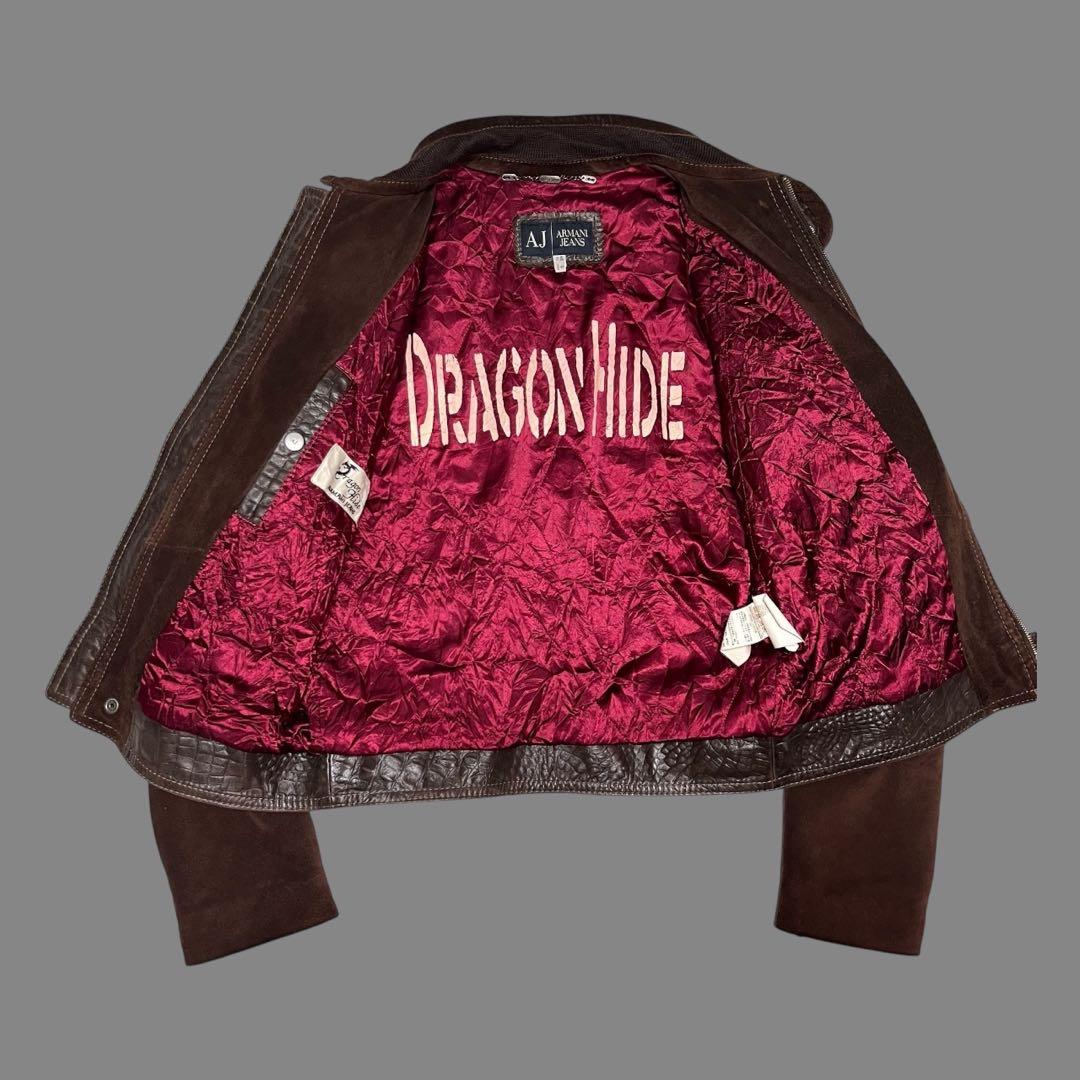 ジャケット・アウター ARMANI Dragon leather blouson