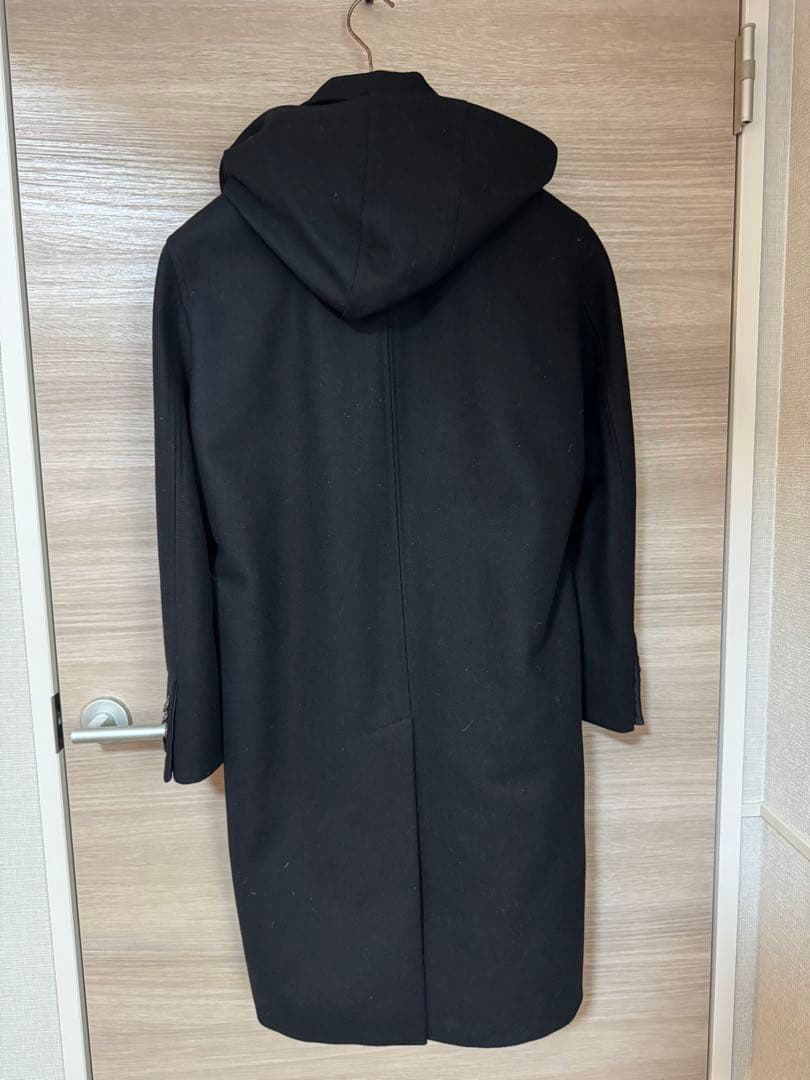 正規 VALENTINO ヴァレンティノ コート 黒 フード付