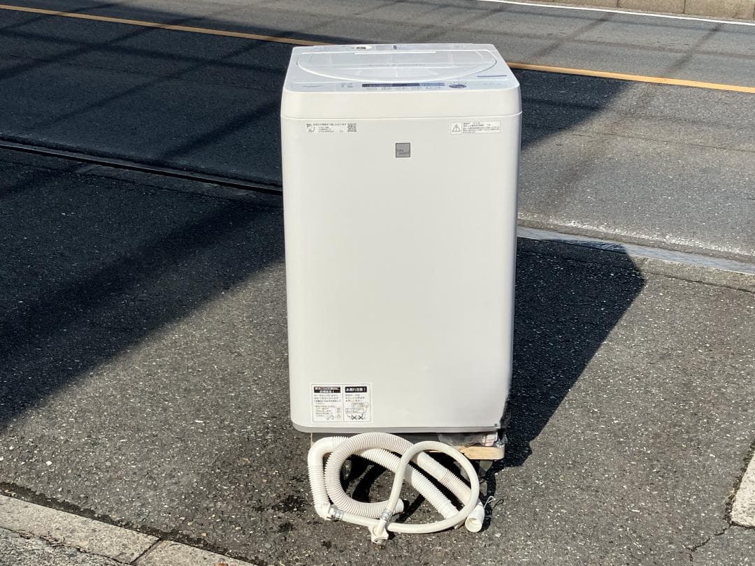 愛知岐阜/送料込★シャープ 4.5kg洗濯機 ES-G4E6-KW 2018年製