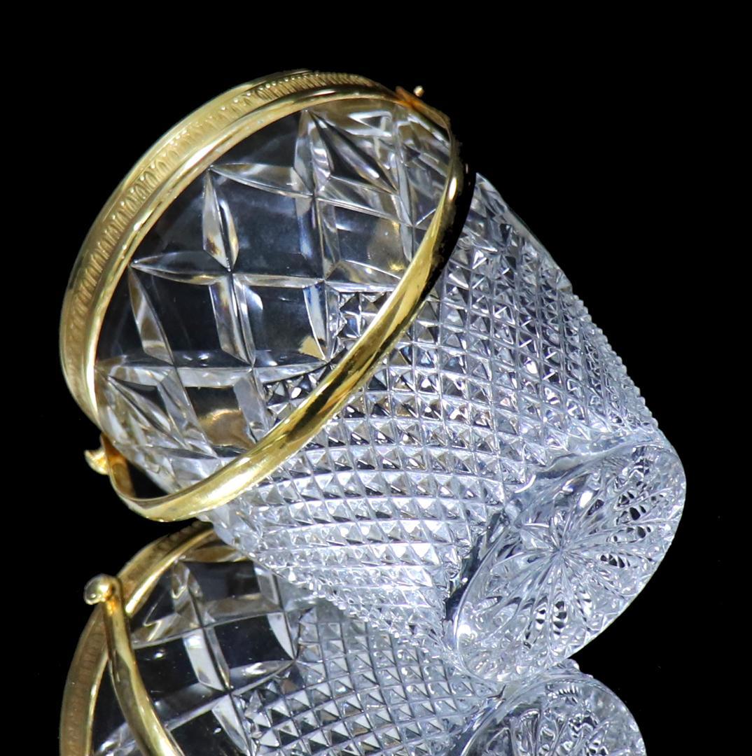 オールド・バカラ 1900年 金装飾 アイスペール ディアマン ビゾー カレ