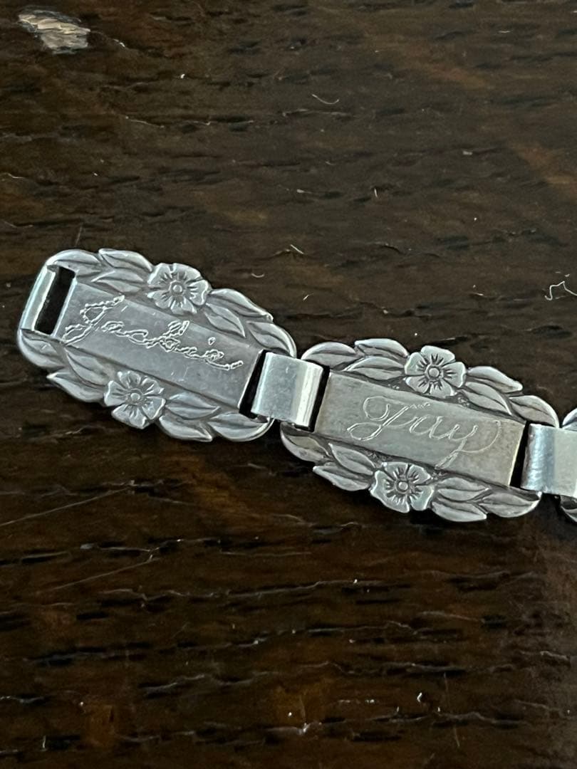 ww2 USヴィンテージスイートハート　ブレスレット　スターリングシルバー