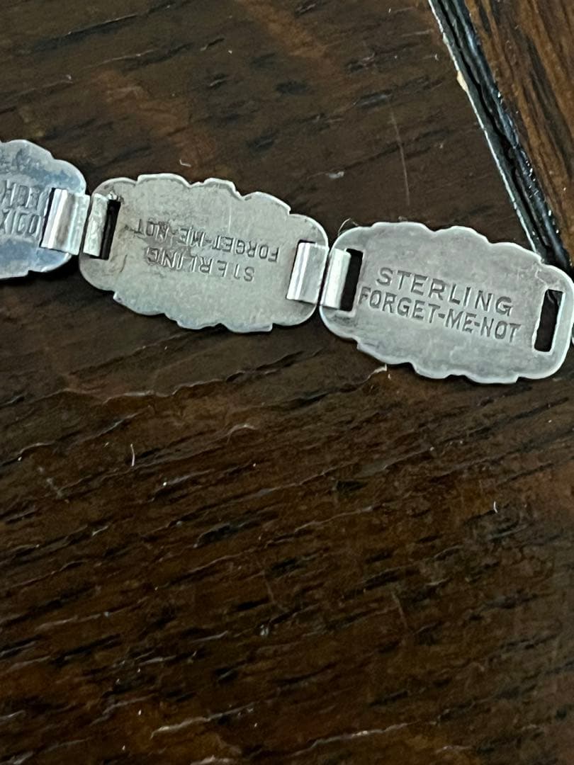 ww2 USヴィンテージスイートハート　ブレスレット　スターリングシルバー