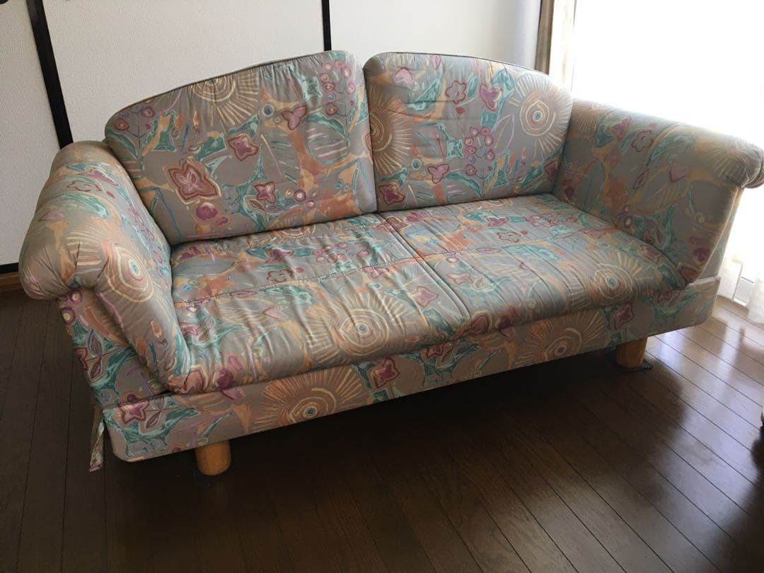 ソファ　ソファベッド　レトロ　2人掛け