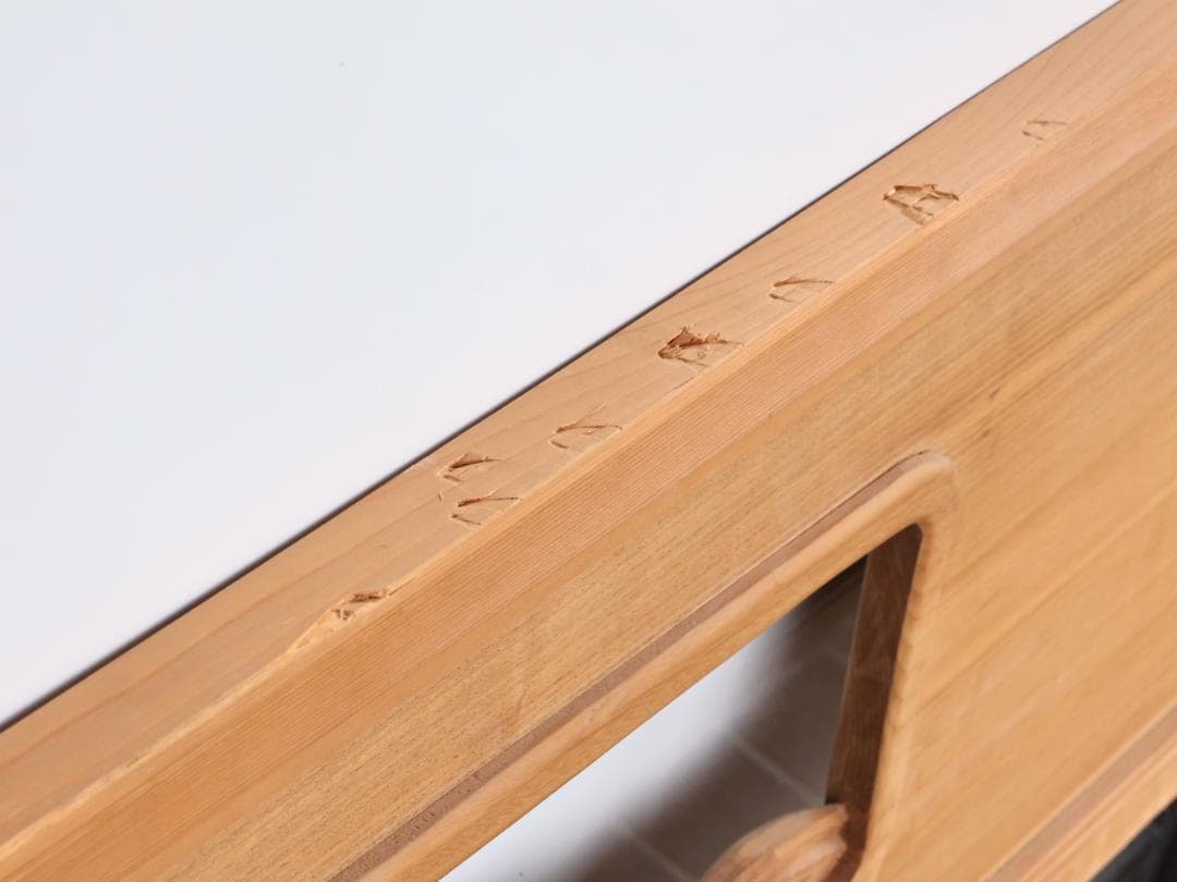 BK196　越中井波彫刻　名工　秀弐 作　波千鳥図　欄間　一対　細密彫刻　茶室