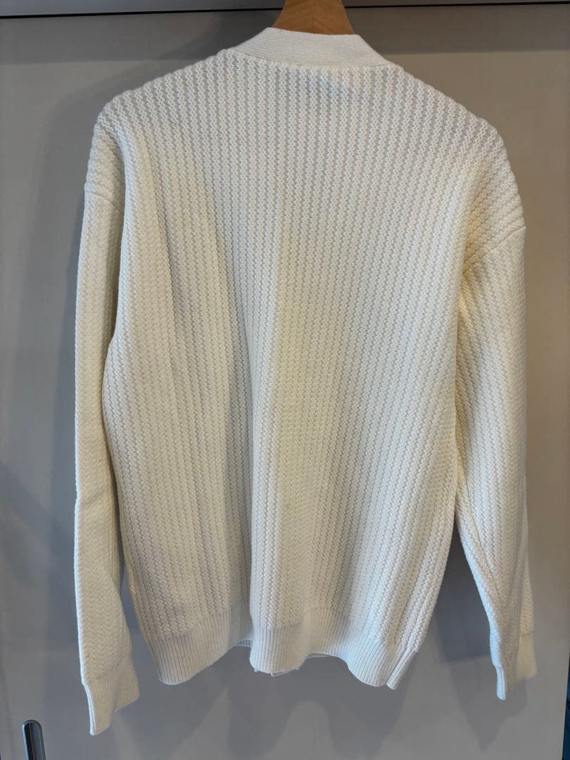 GUCCI ホワイトストライプカーディガン