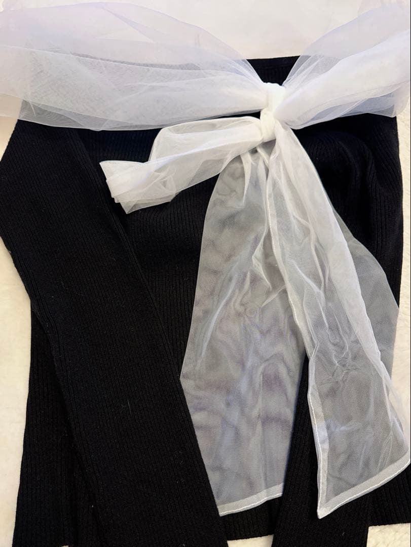 フレアアイディー 3wayリボンオフショルニットプルオーバー