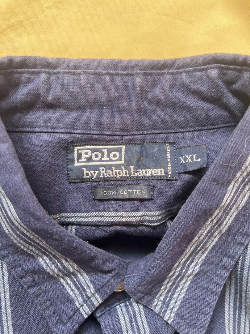 ビッグサイズ‼️X X L ヴィンテージポロラルフローレン　銀ボタン