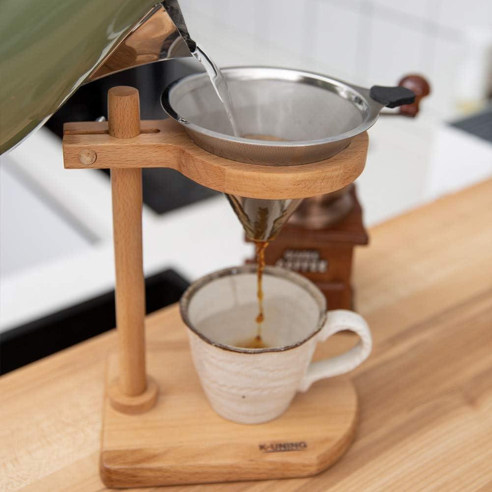 木製調節可能高さコーヒードリップスタンド・カフェドリッパーウッドスタンドとドリッ