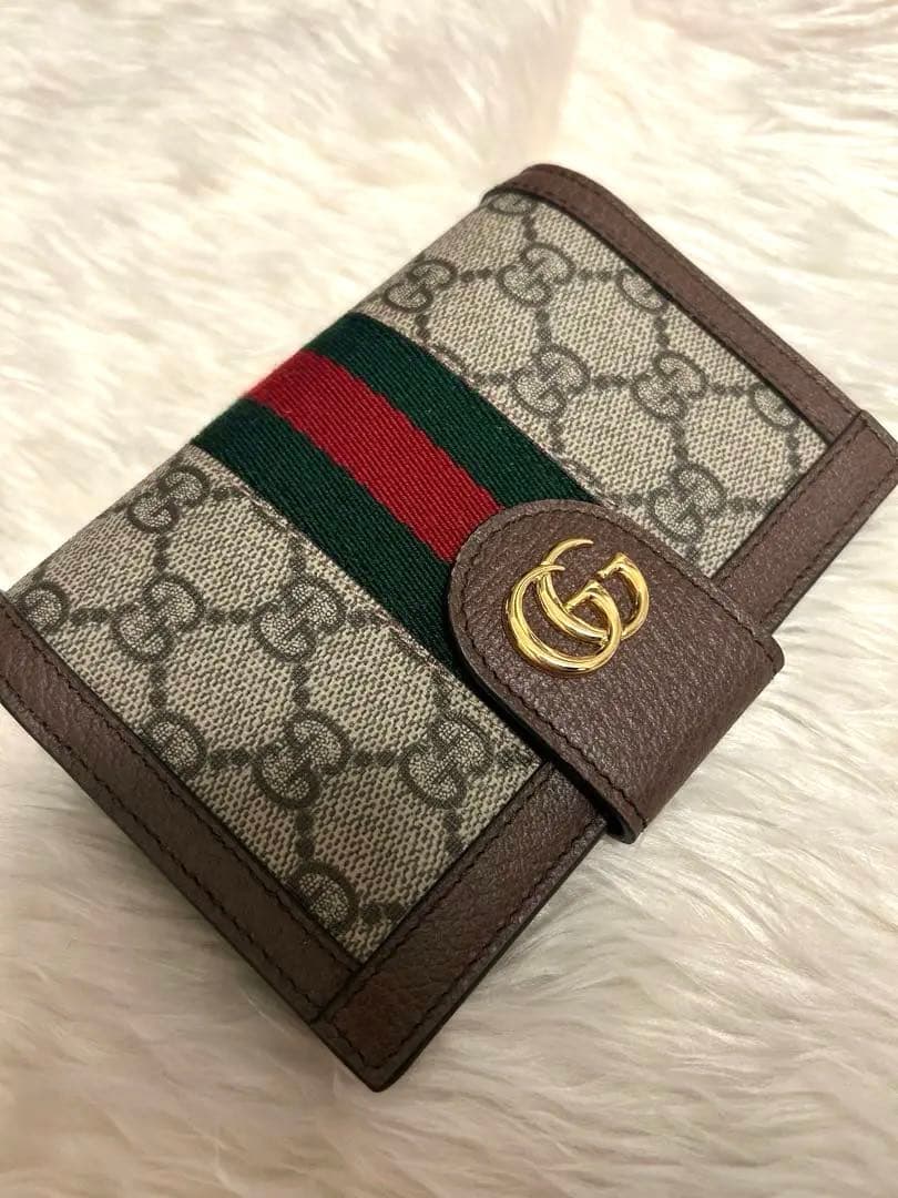 Gucci GGキャンバス パスポートケース【箱あり】