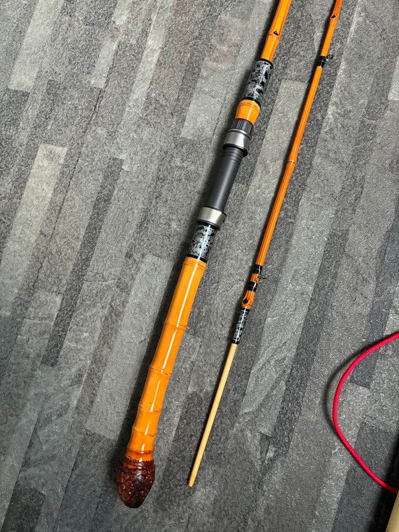 自作全竹軟調子和竿