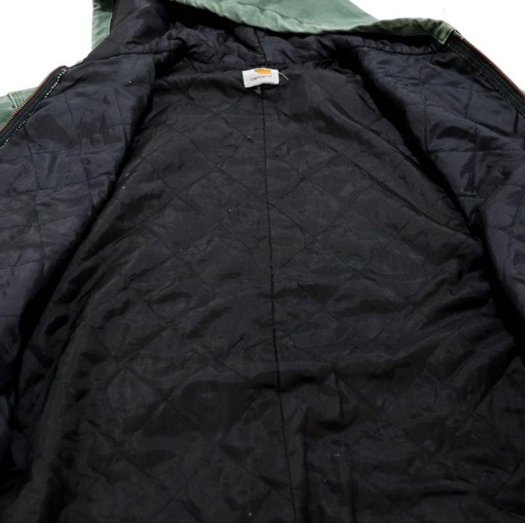 90sカーハート　アクティブジャケット　デトロイト　モスグリーン　ジョニーデップ