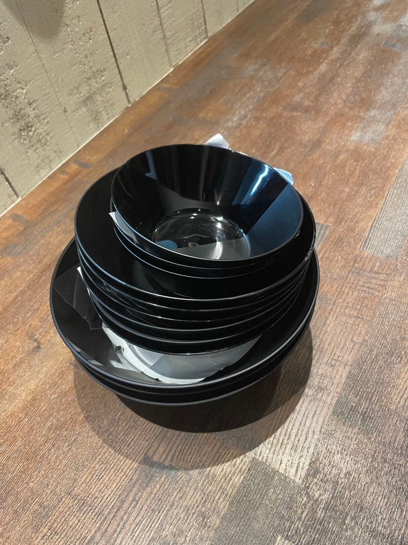 ブラック ボウルセット 3サイズ12枚セット