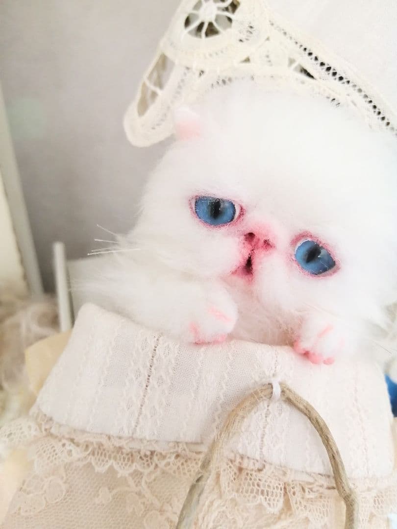 ミニミニ子猫ちゃん♡アートドール♡ぬいぐるみ♡エキゾチック♡ふわふわ♡