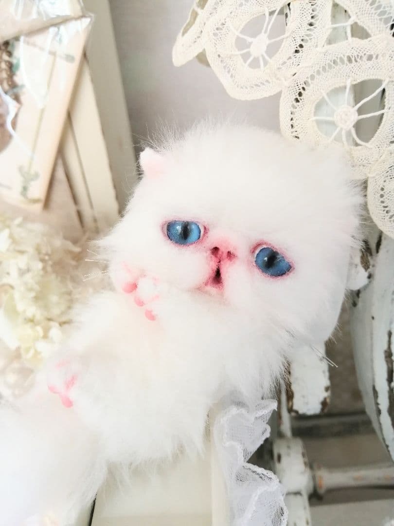 ミニミニ子猫ちゃん♡アートドール♡ぬいぐるみ♡エキゾチック♡ふわふわ♡