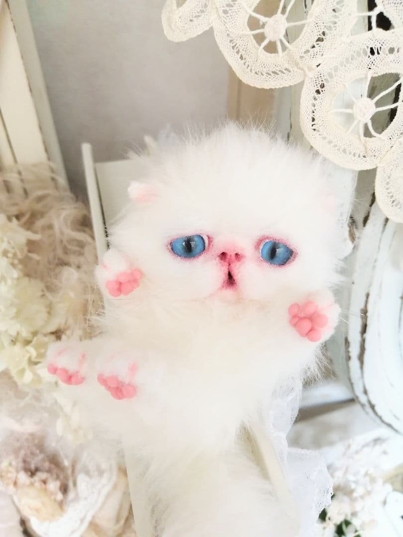 ミニミニ子猫ちゃん♡アートドール♡ぬいぐるみ♡エキゾチック♡ふわふわ♡