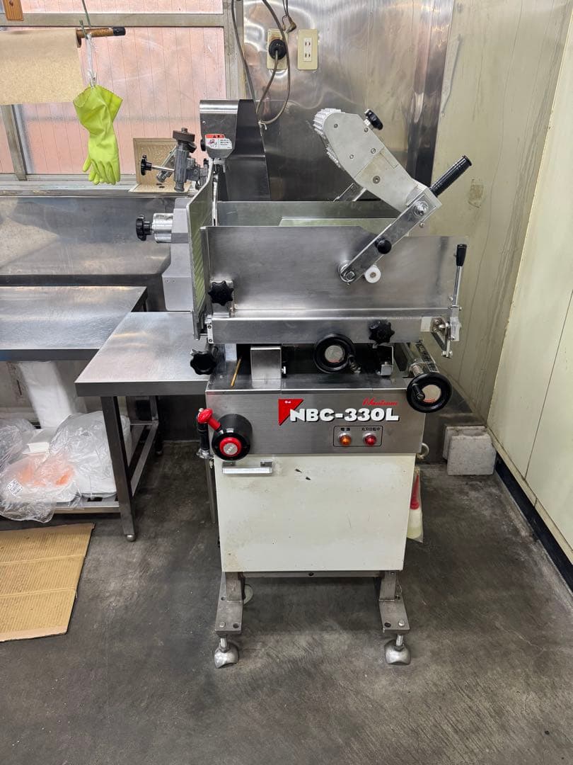 ぽ*ー様 業務用スライサー NBC-330L (生肉スライサー)