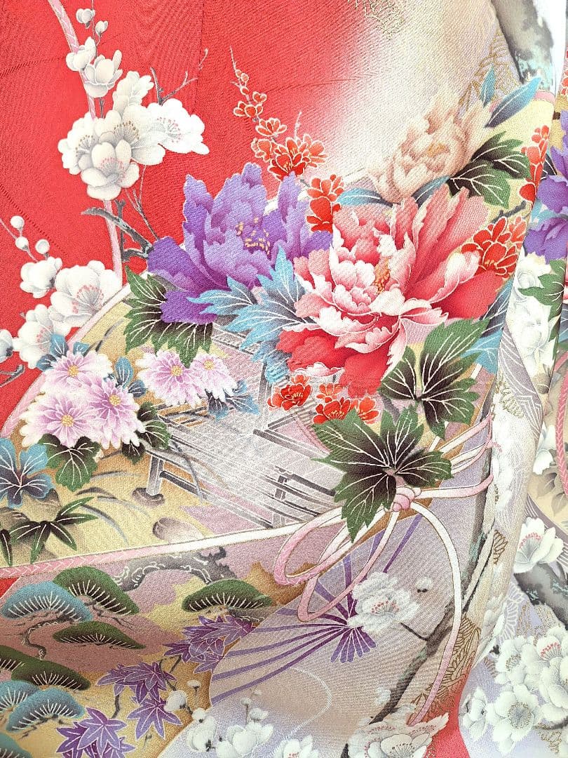 着物リメイクワンピース3707