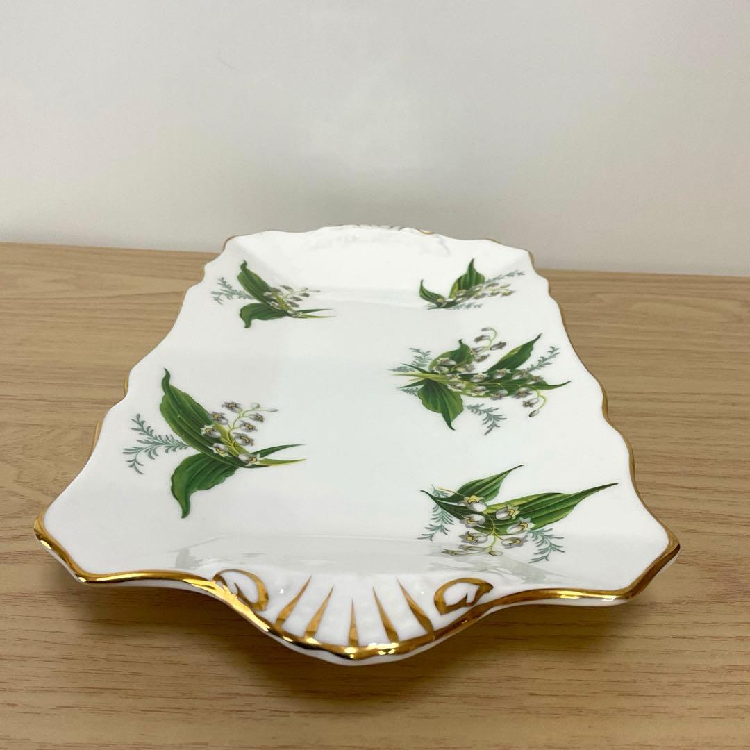 イギリス　ハマースレイ　すずらん　サンドウィッチプレート