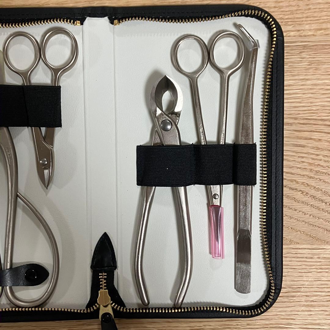 昌国　No.8033 白染盆栽道具5点セット　盆栽道具