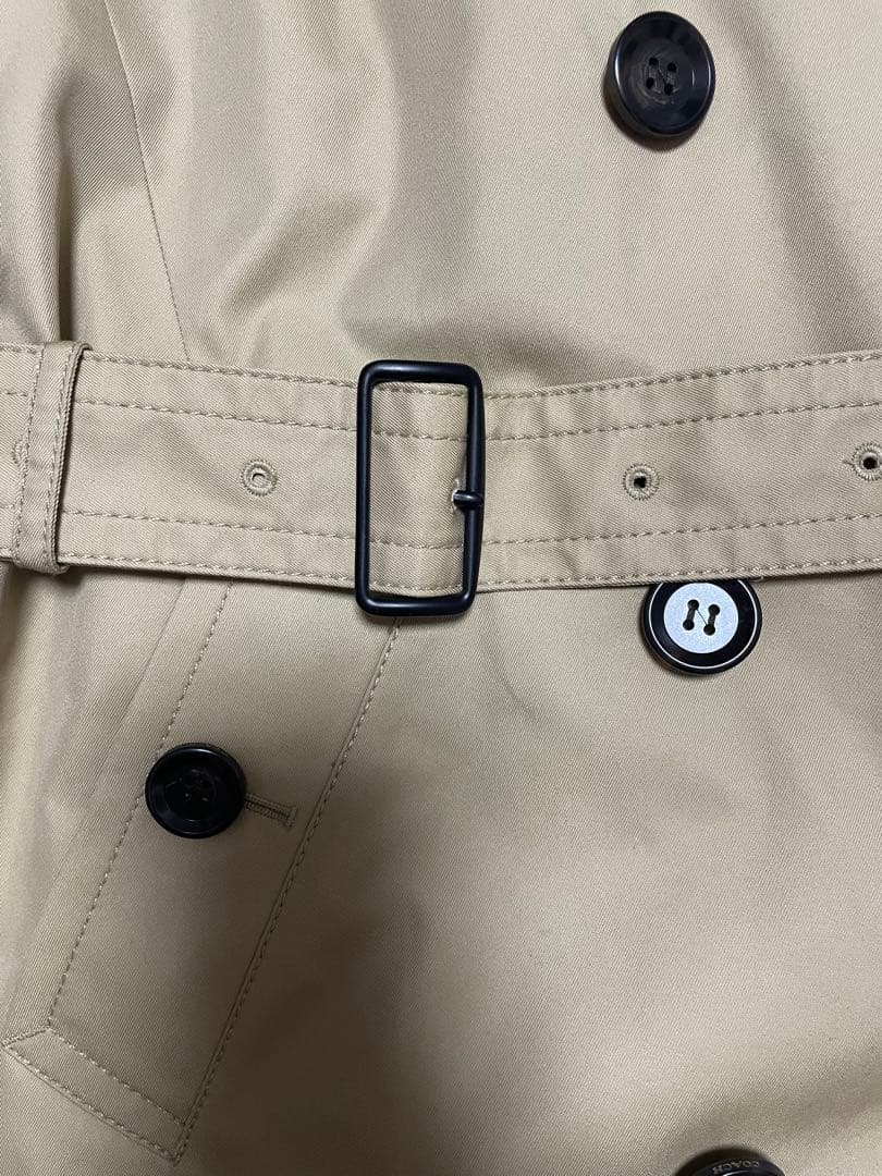 タグ付き美品 コーチ チェック柄ライナーボアカラートレンチコート SPサイズ