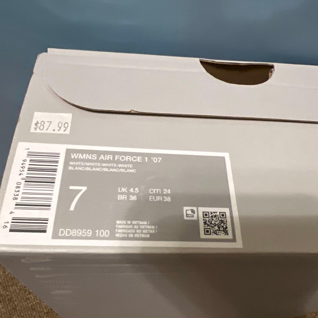 Nike Air Force 1 ホワイト24cm レディース