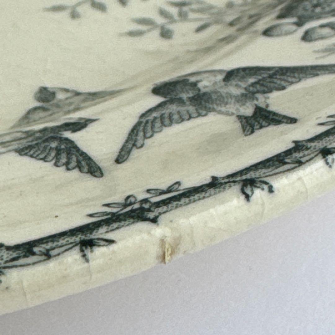 フランスアンティーク　ショワジールロウ　Montigny デザート皿