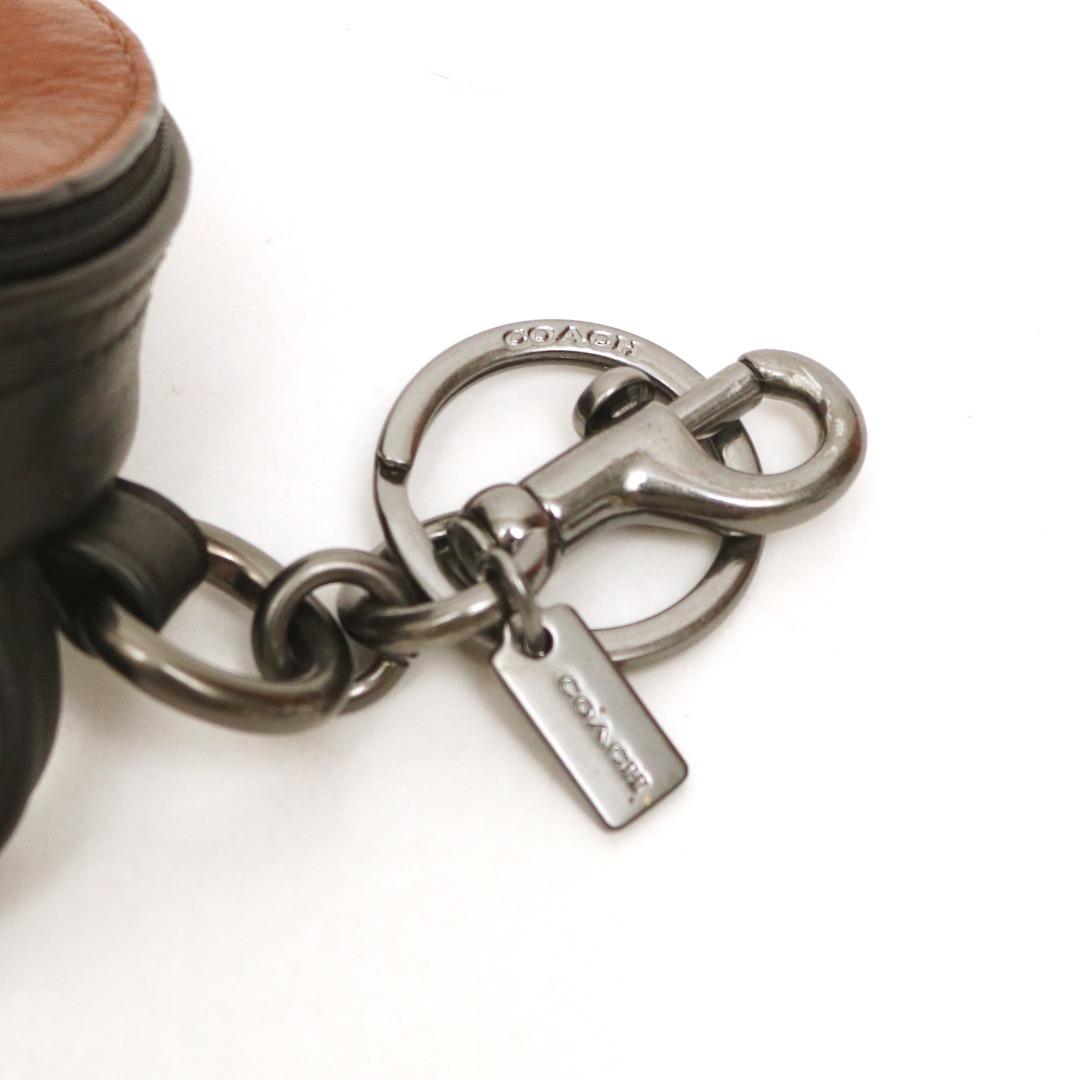 美品◉コーチ◉ブラウン×ブラック/ リュック / レザー / チャーム