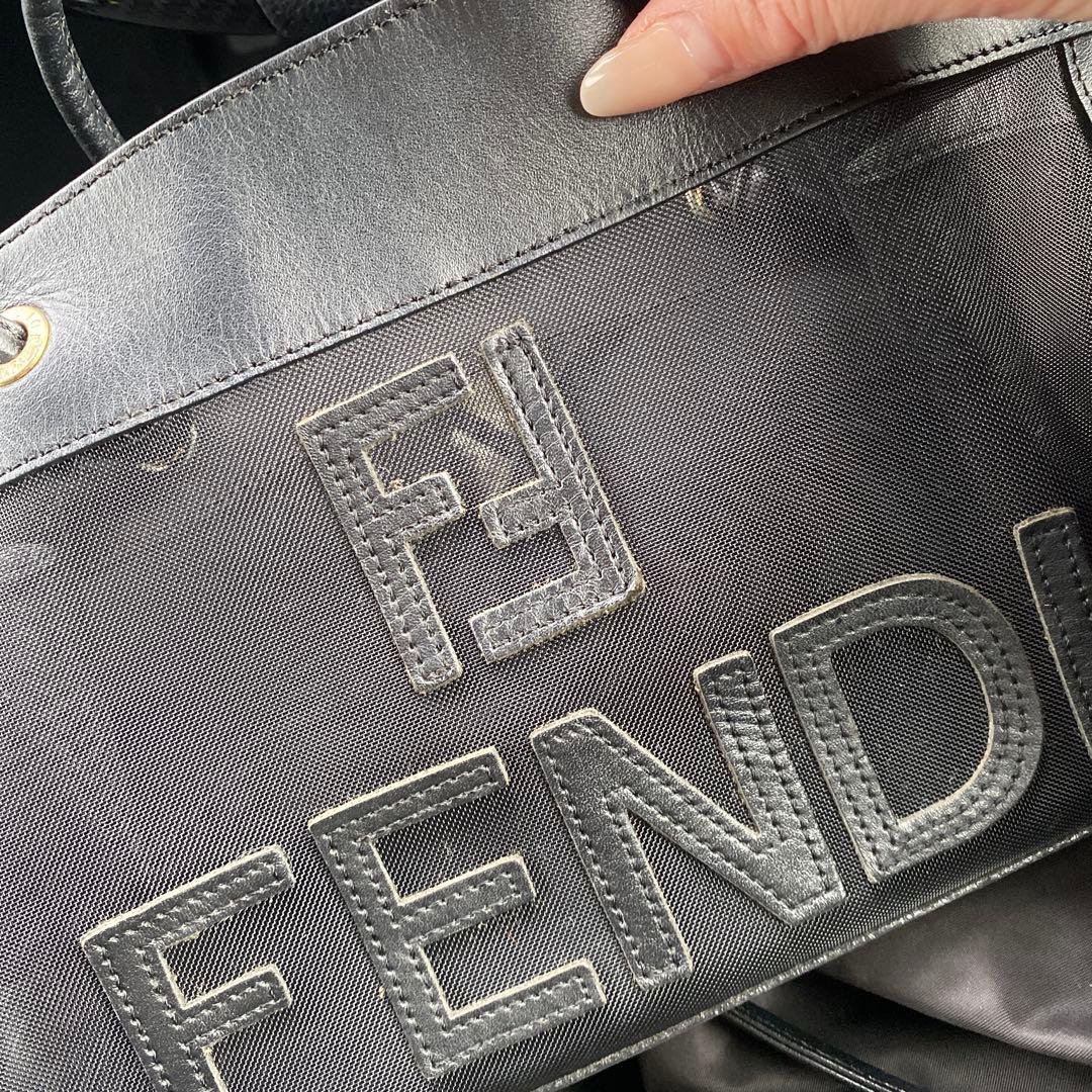 希少　FENDI フェンディ メッシュトートバッグ