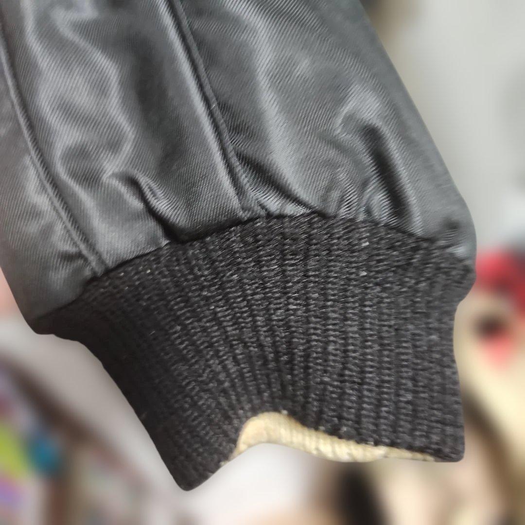 東洋 STANLEY MOUSE リバーシブル サテン スカジャン L ブラック