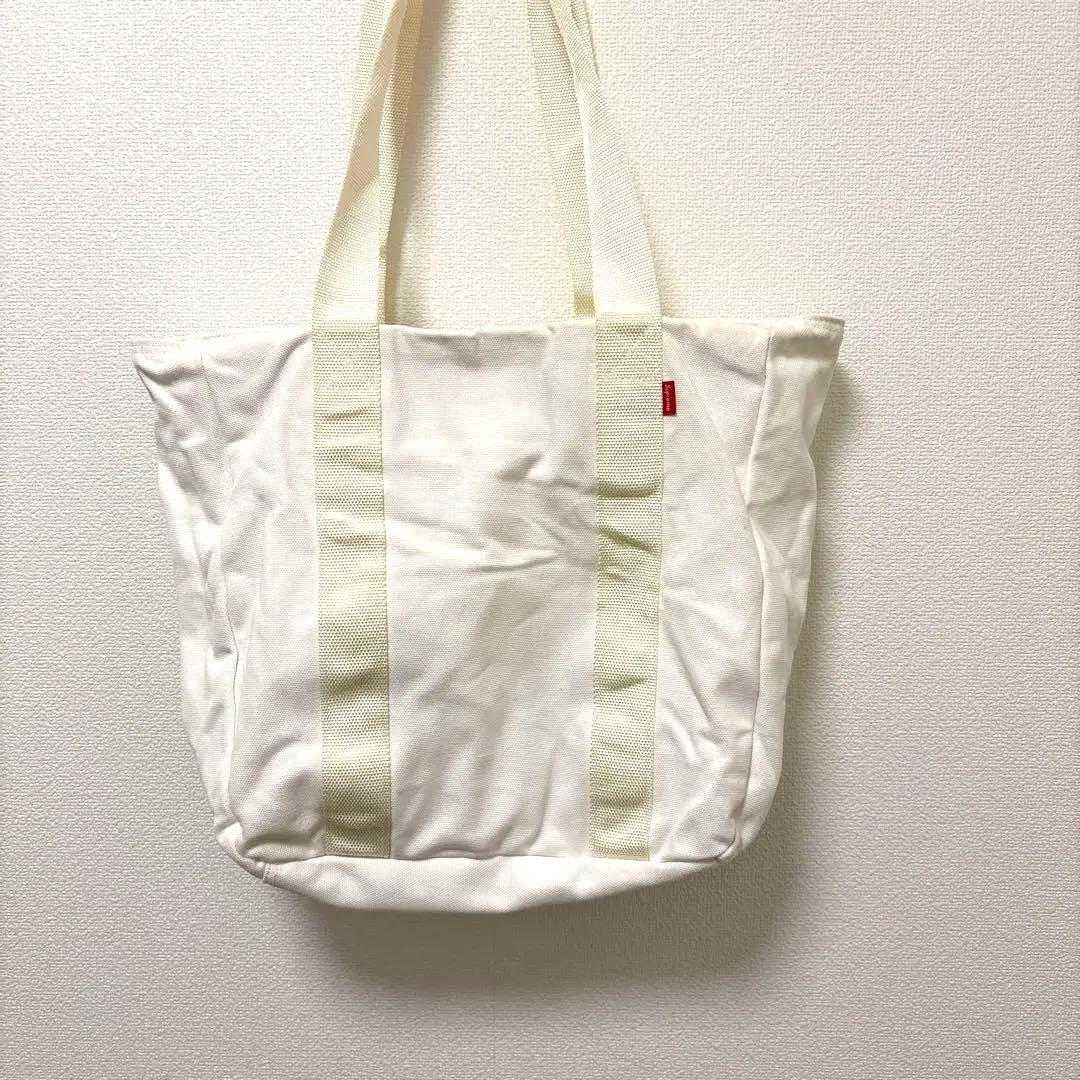 ひでゆみ　Supreme ホワイト トートバッグ