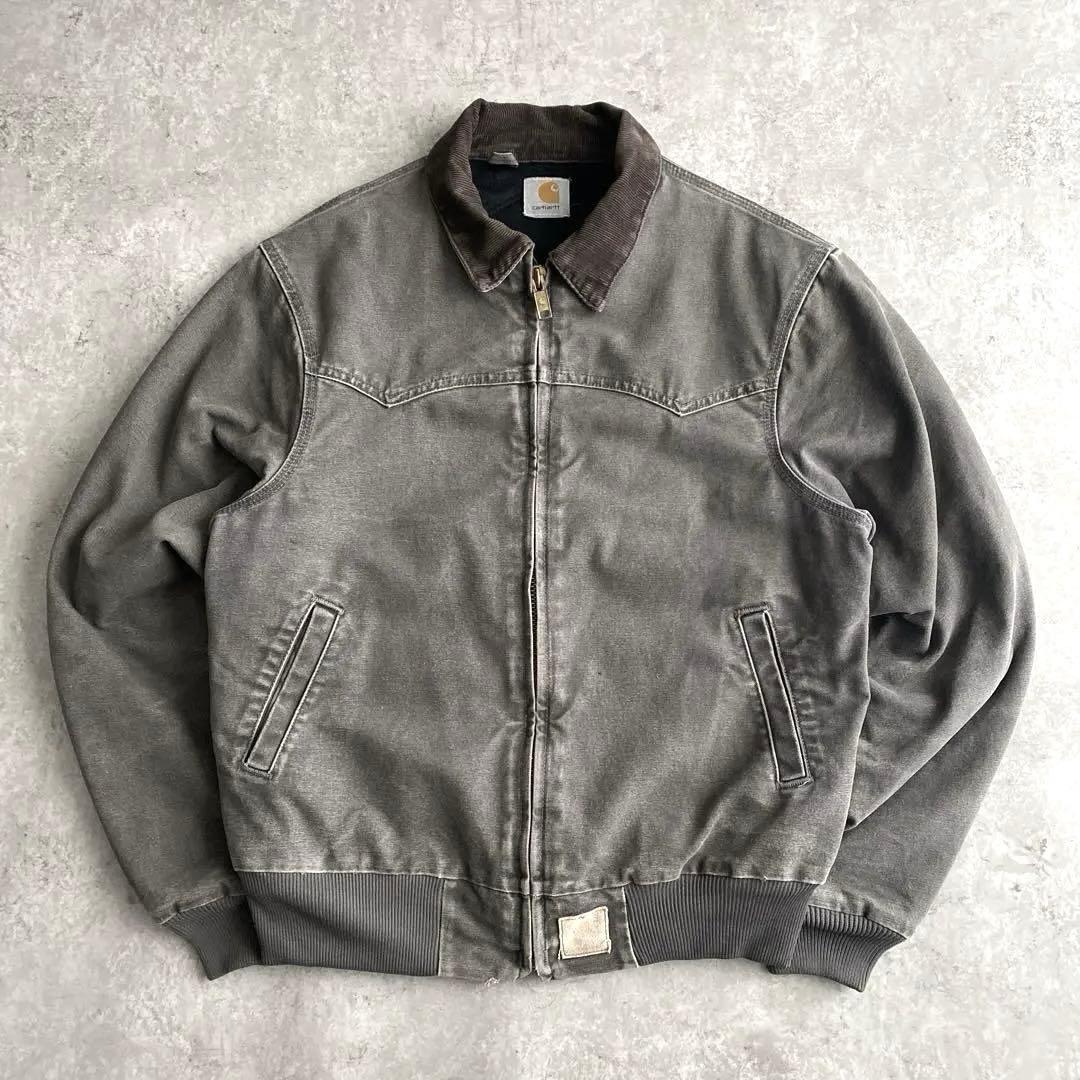 レアカラー貴重サイズ90sカーハートJ14サンタフェジャケット CMTセメント