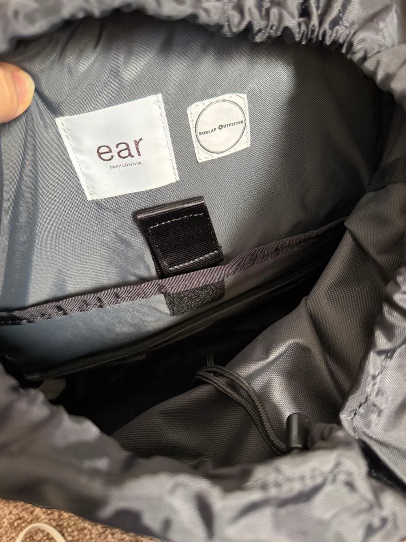 ear papillonner ブラック 多機能バックパック 大容量