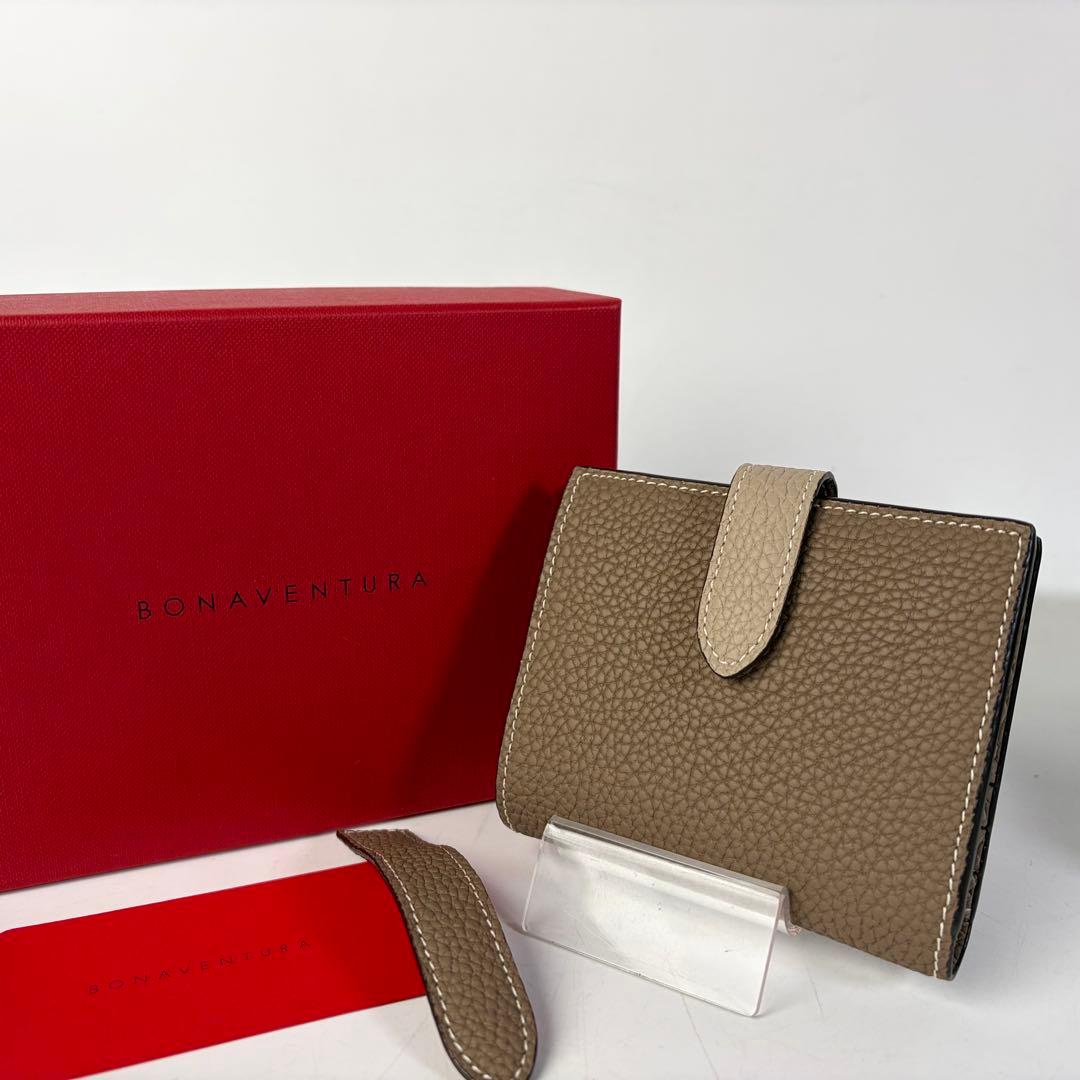 ☺︎ ボナベンチュラ　ベルテッド バイフォールド ウォレット折財布箱付き
