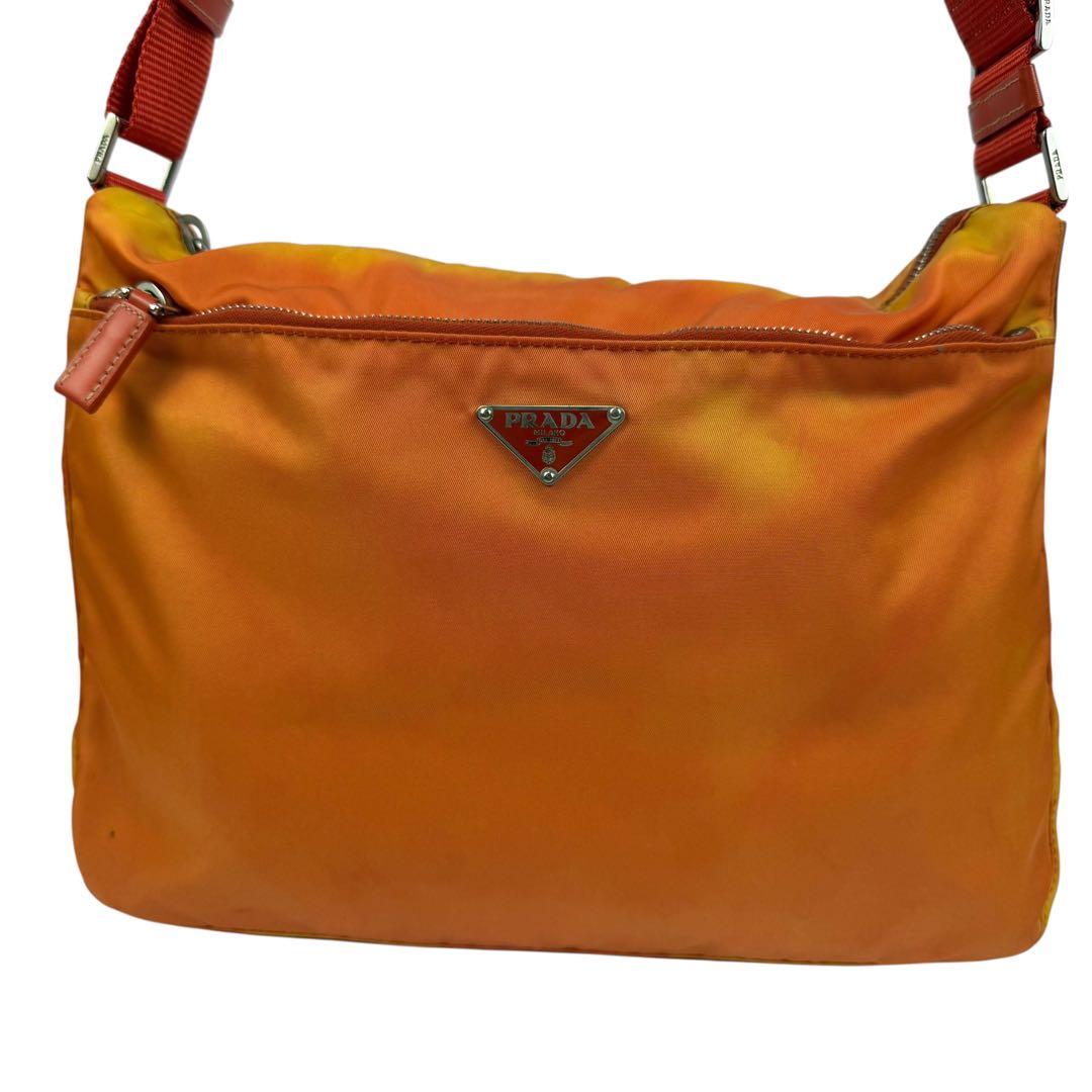 バッグ 00s PRADA Vela Sport Shoulder Bag Orange