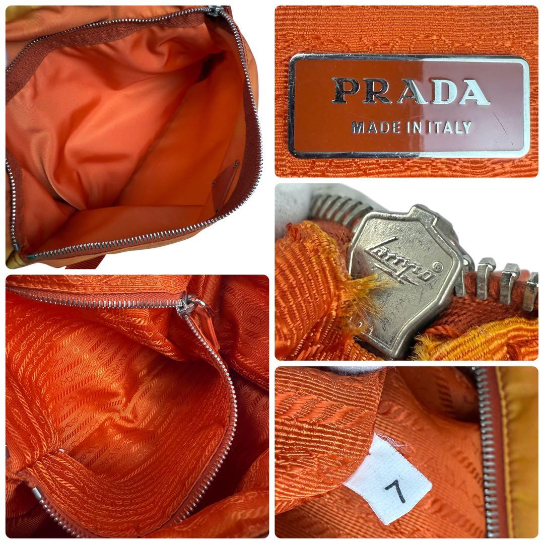 バッグ 00s PRADA Vela Sport Shoulder Bag Orange