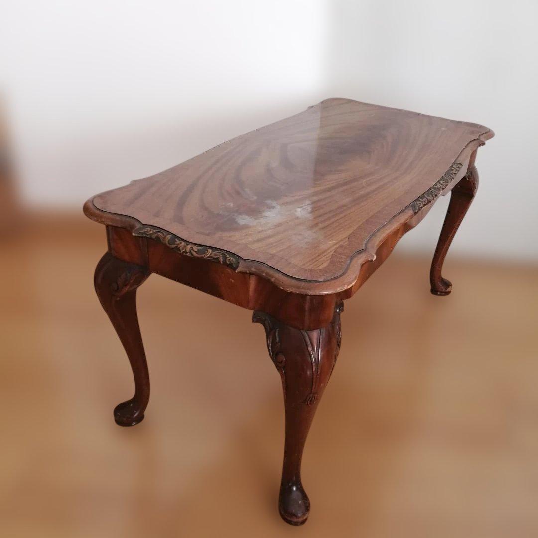 猫脚 アンティーク ヴィンテージ コーヒーテーブル ローテーブル 座卓