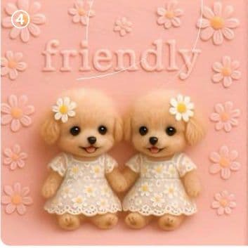 ハンドメイド　オーダー受付ページ　　♡マーガレットわんこ　パネル♡