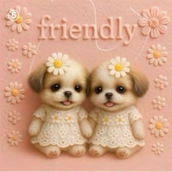 ハンドメイド　オーダー受付ページ　　♡マーガレットわんこ　パネル♡