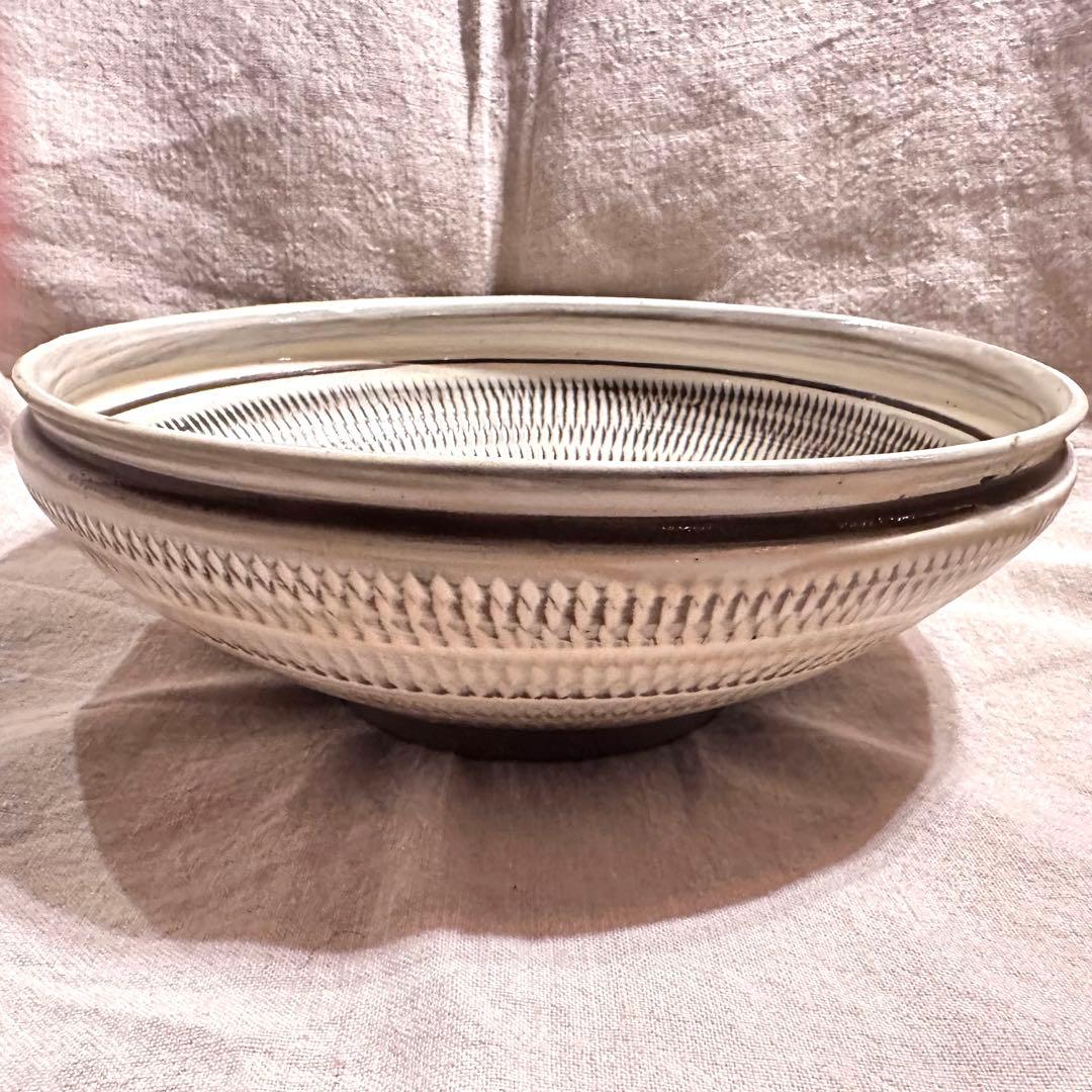 古作 小鹿田焼 飛び鉋 9寸鉢