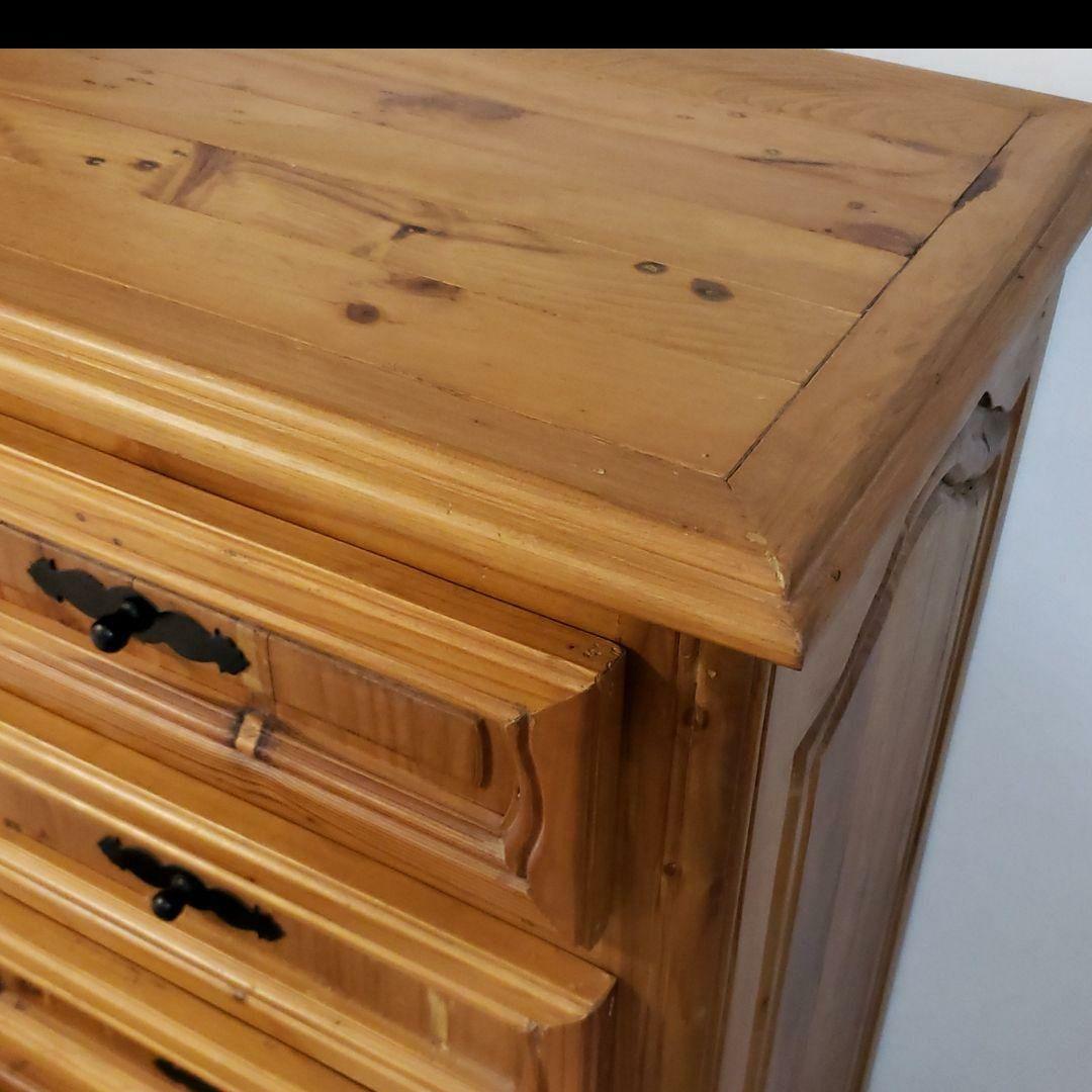パイン材 チェスト カントリー調　レトロ　キャビネット