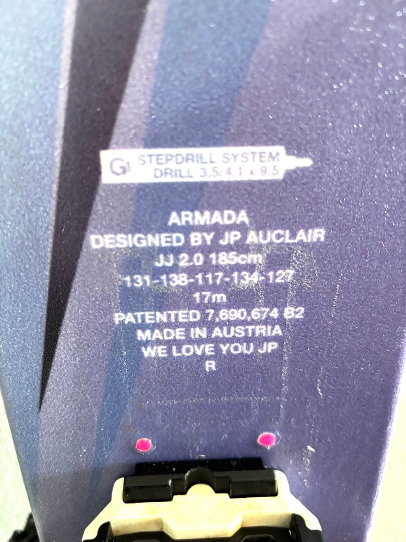 ARMADA JJ2.0 185cm　+　DIAMIR VIPEC　最高の組合せ