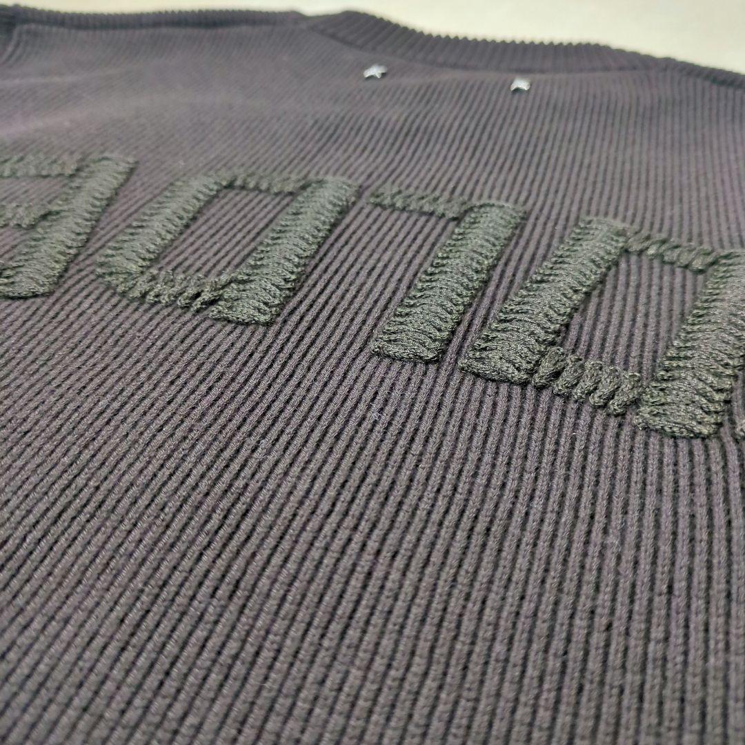 ゴールデングース【未使用級】バックロゴ クルーネック ニット　定価8.9万