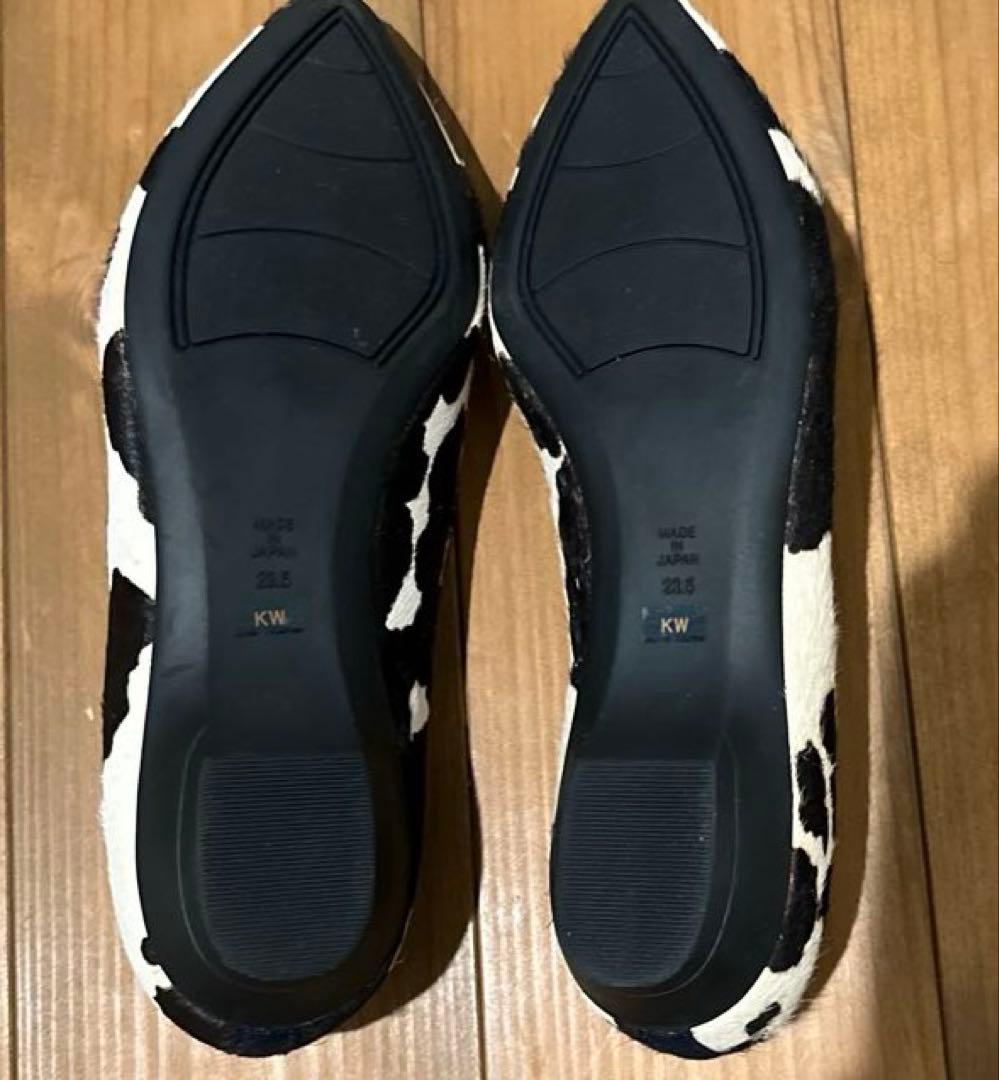 【未使用】DIANA 牛柄 ハラコ ポインテッドトゥパンプス