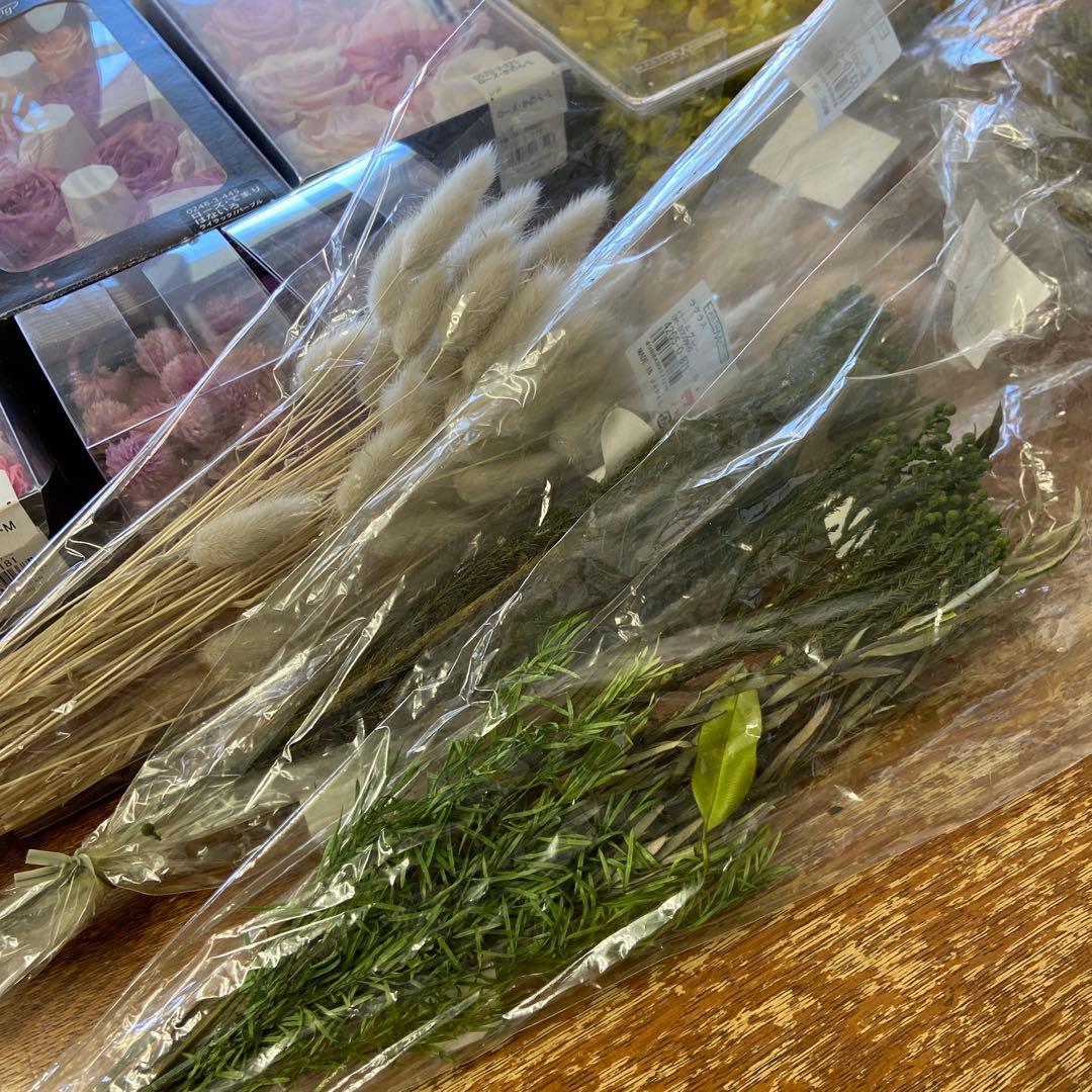 【処分特価】プリザーブドフラワー　セット　大地農園　パープル　ピンク系　あじさい