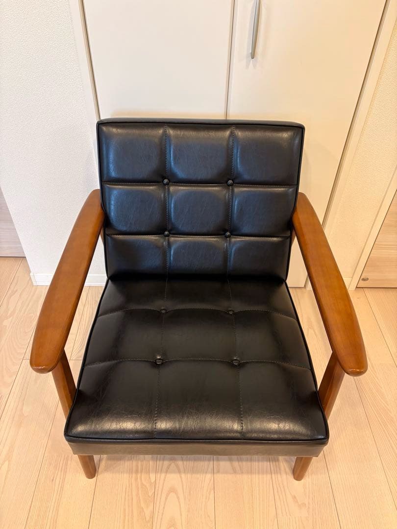 カリモク60 Kチェア 1シーター ブラック 1人掛け ソファ karimoku